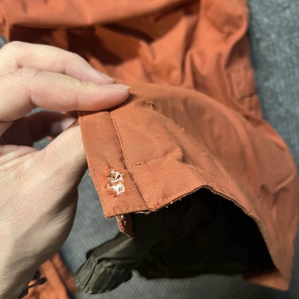 Burton Snow Pants Mens XL Orange Mesh Lined Insulated Waterproof Pockets - Picture 6 of 12
